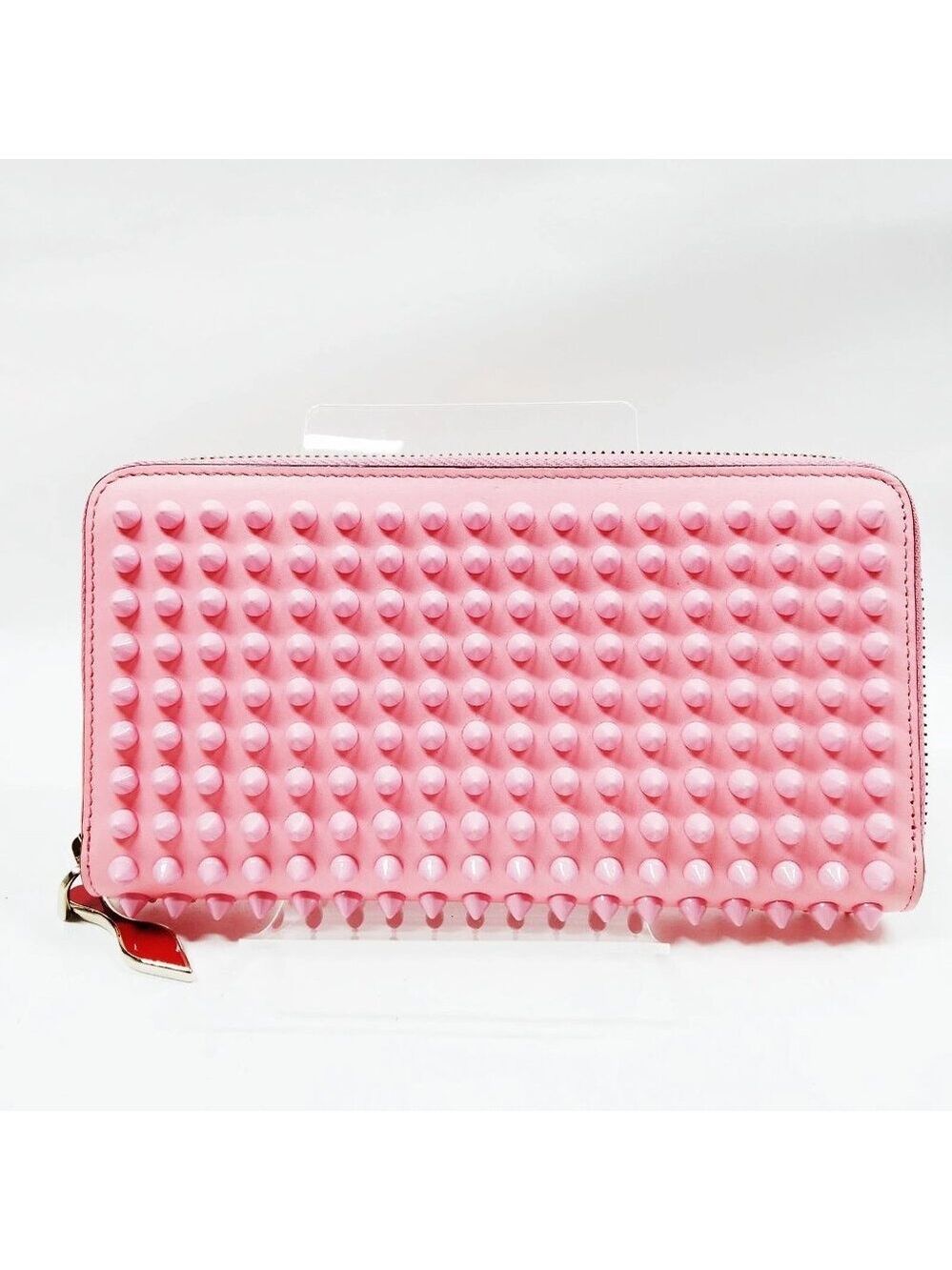 Christian Louboutin Long Wallet Pink Leather 497-070925